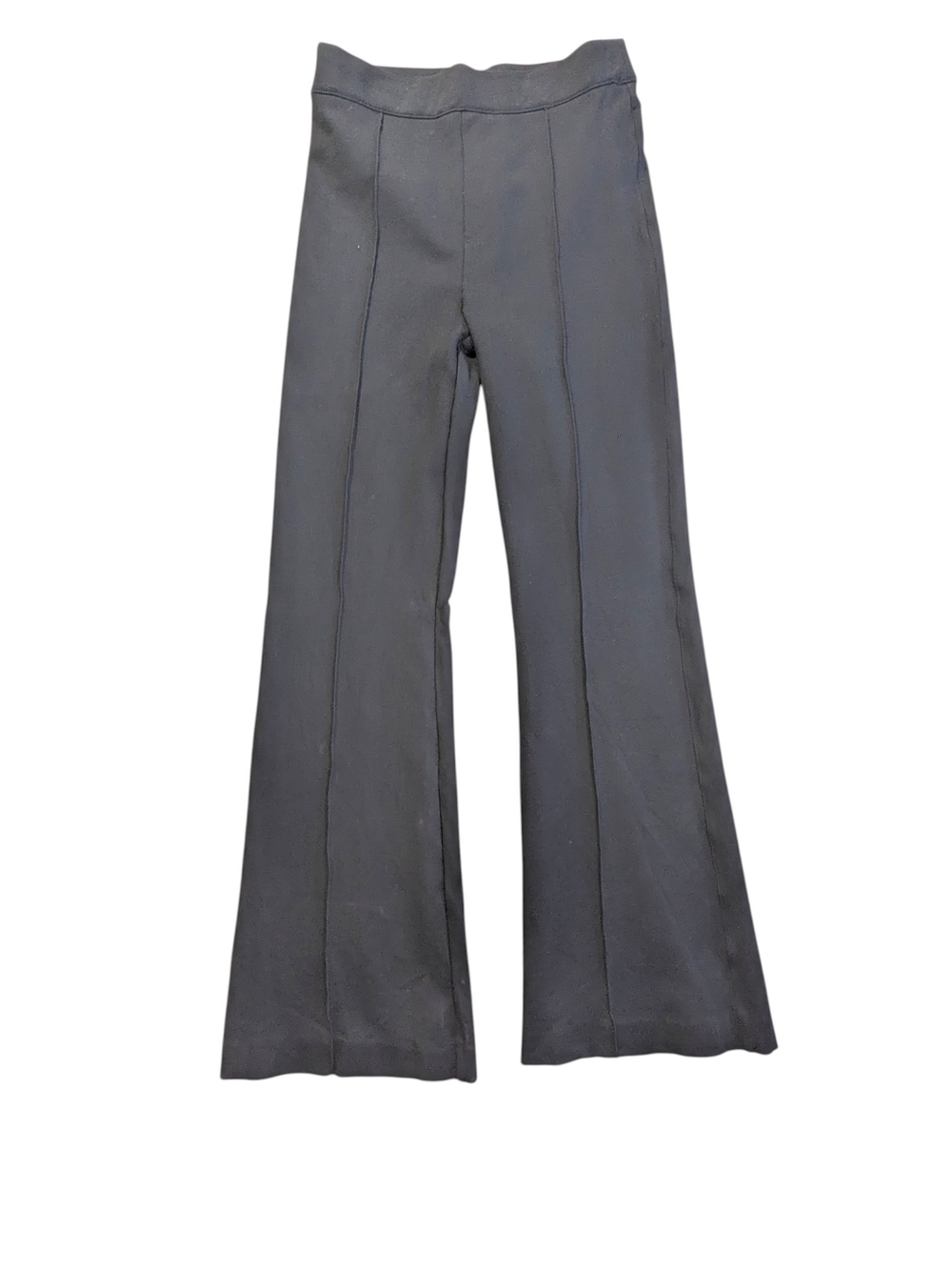 SPANX Womens Black Ponte Style Material Flare Leg Seam-Front Pants Size L Long